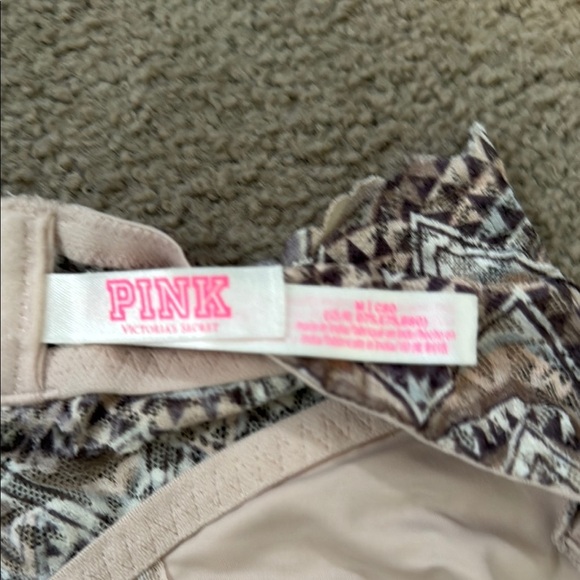 PINK Halter Style Bralette - Picture 3 of 5